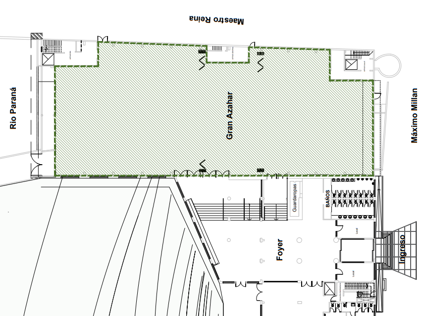 Plano Técnico de Distribución Salón Gran Azahar