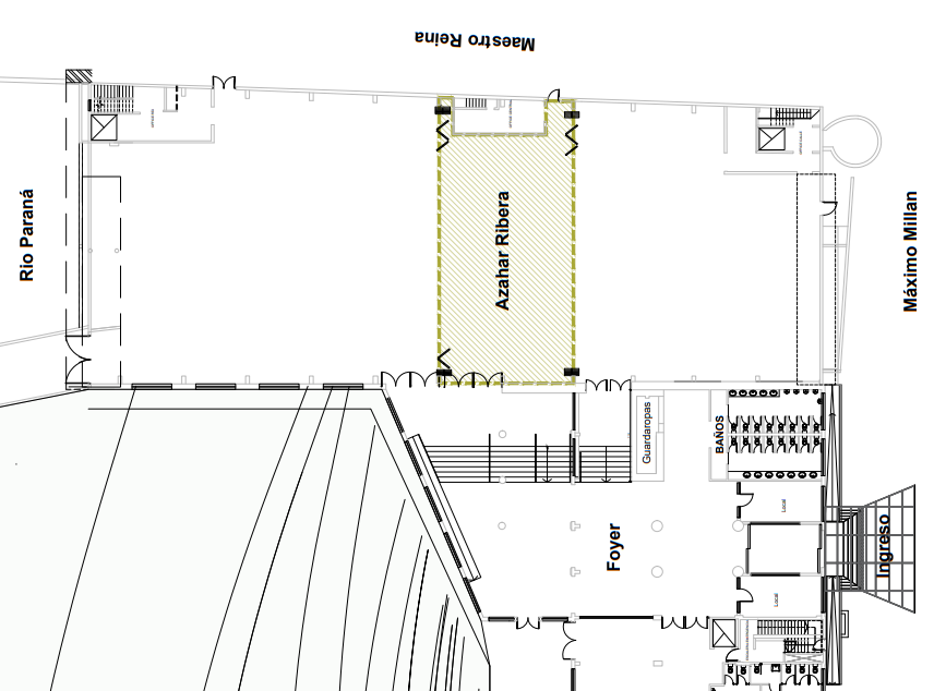 Plano Técnico de Distribución Salón Azahar Ribera