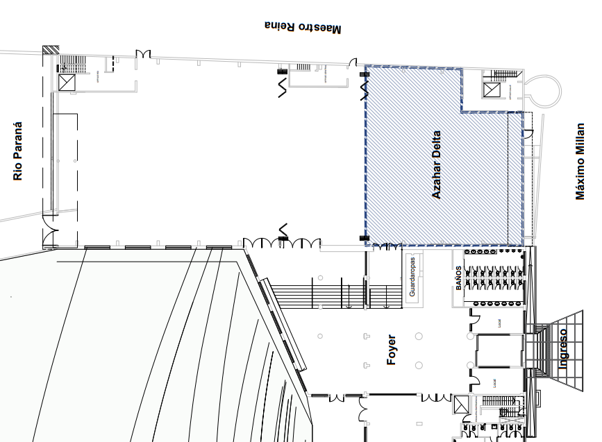 Plano Técnico de Distribución Salón Azahar Delta